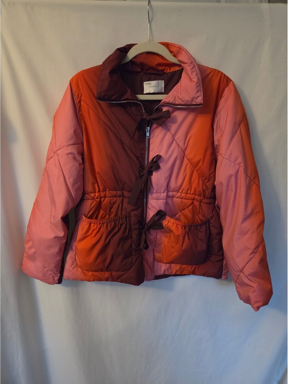 HOSBJERG Colorblock/Contemporary Quilted Jacket Hava Sunset Puffer